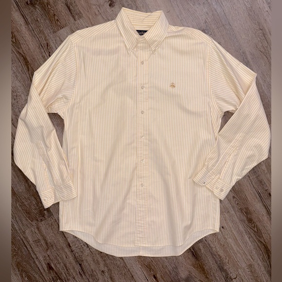 Brooks Brothers • Yellow Stripe Button Down - Picture 1 of 9